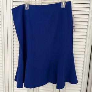 Evan Picone Black Label Skirt Electric Blue